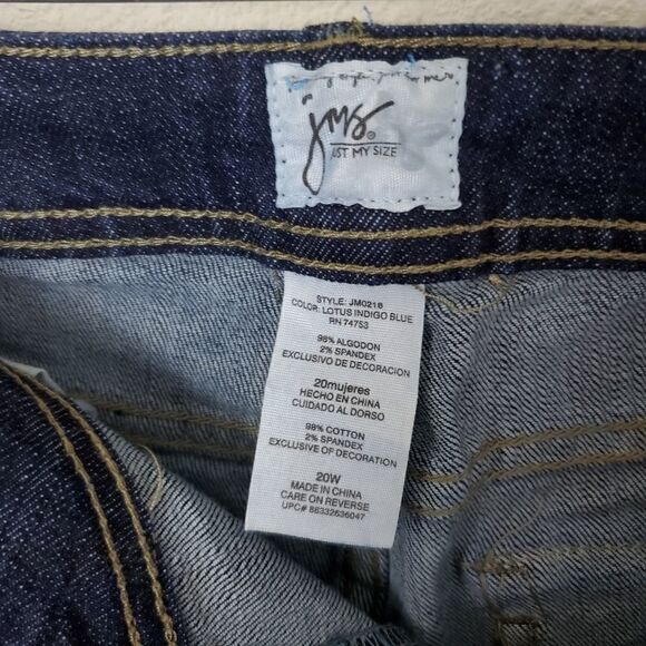Just my size Capris. Indigo Dark Wash. Size 20W - Picture 2 of 6